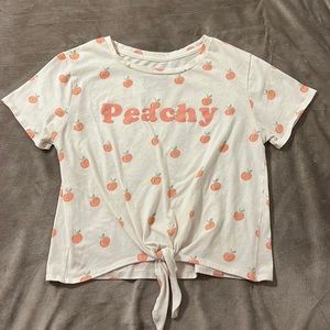 Peachy Crop Top Tee